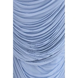Light Blue Copper Midi Skirt