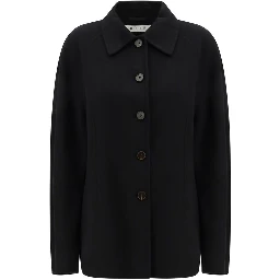 معطف صوف أسود