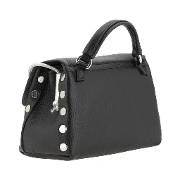 Black Calf Leather Bos Taurus Shoulder Bag