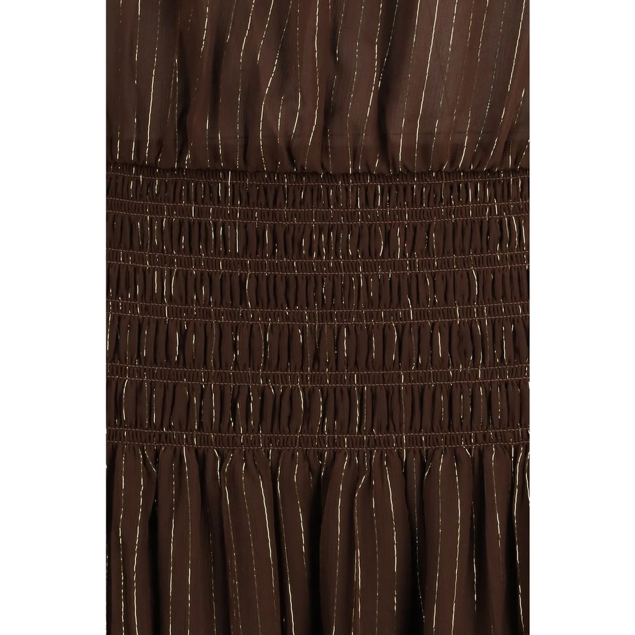 Brown Silk Long Dress