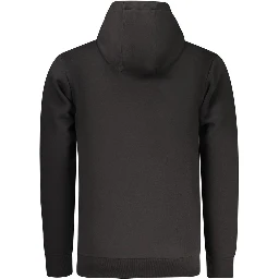 Black Cotton Men's Sweatshirt