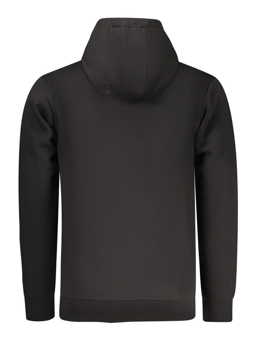 Black Cotton Men's Sweatshirt