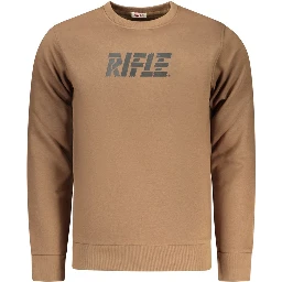 Marrone Cotton Men Sweatshirt