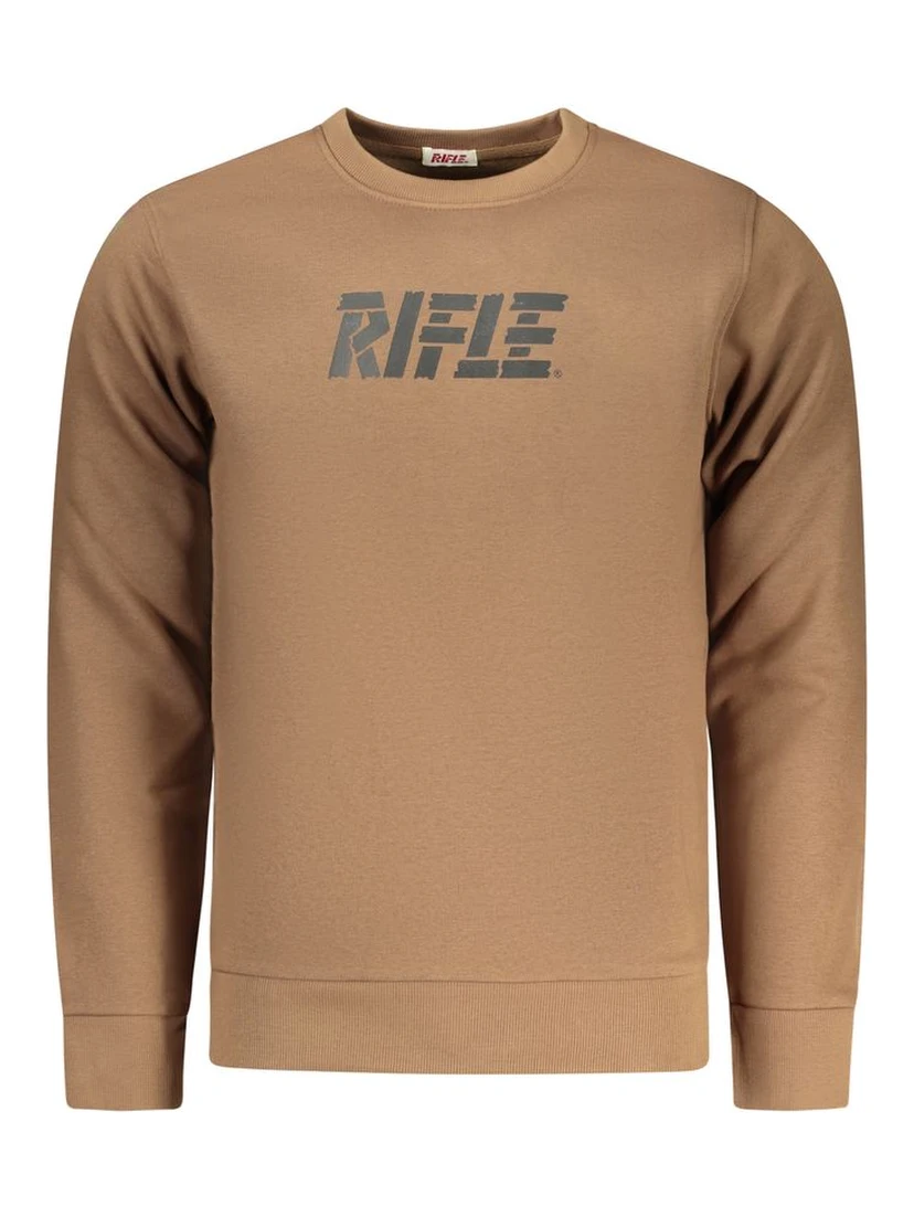 Marrone Cotton Men Sweatshirt