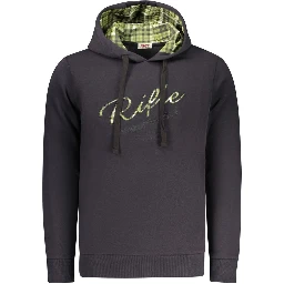 Blue Cotton Men's Hoodie