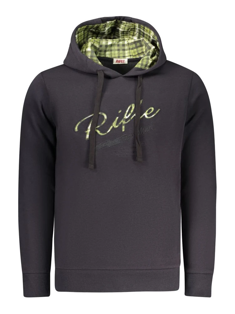 Blue Cotton Men's Hoodie
