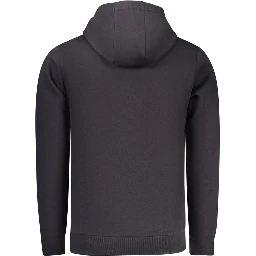 Blue Cotton Men's Hoodie