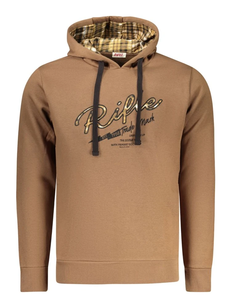 Marrone Cotton Men Sweatshirt