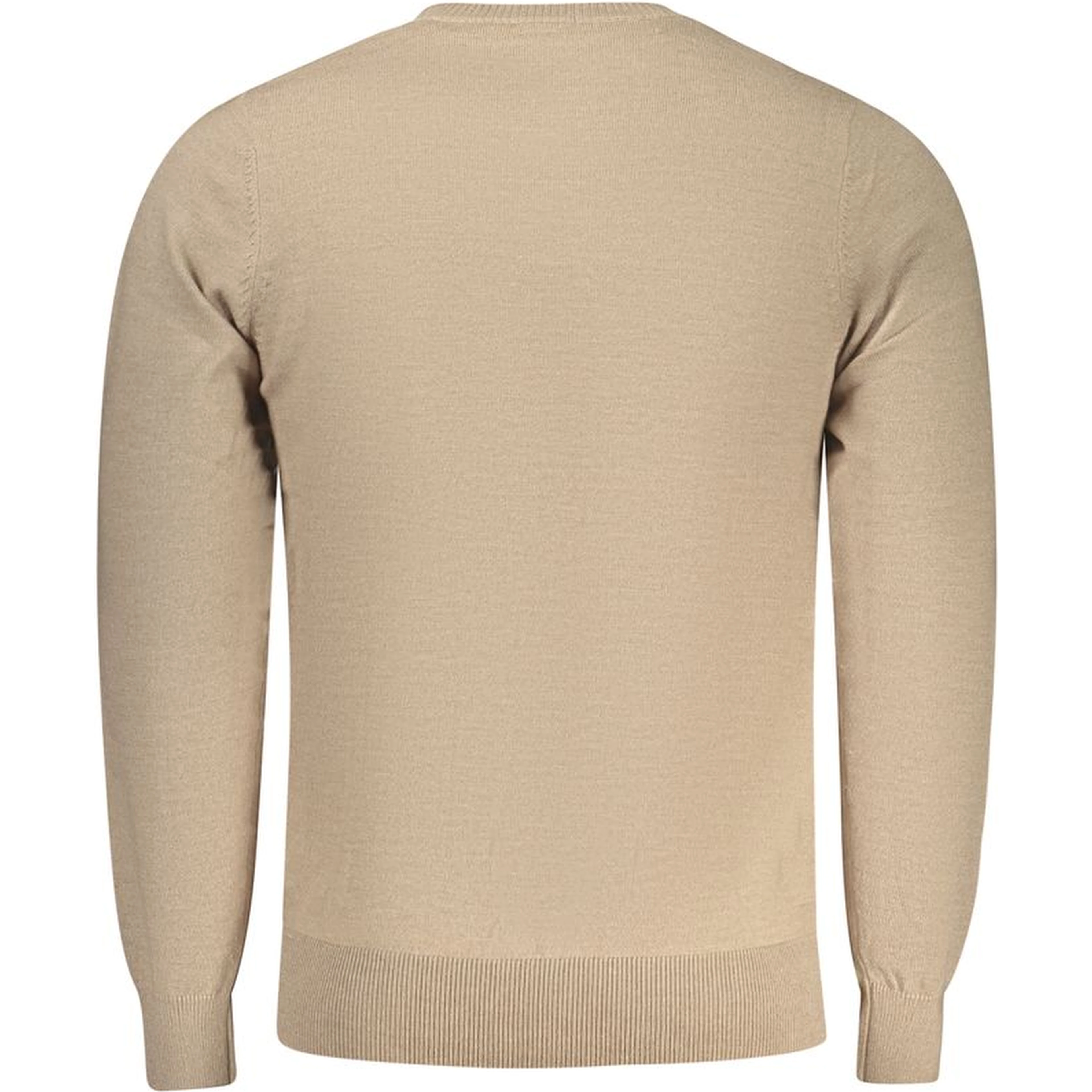 Beige Polyester Men's Sweater