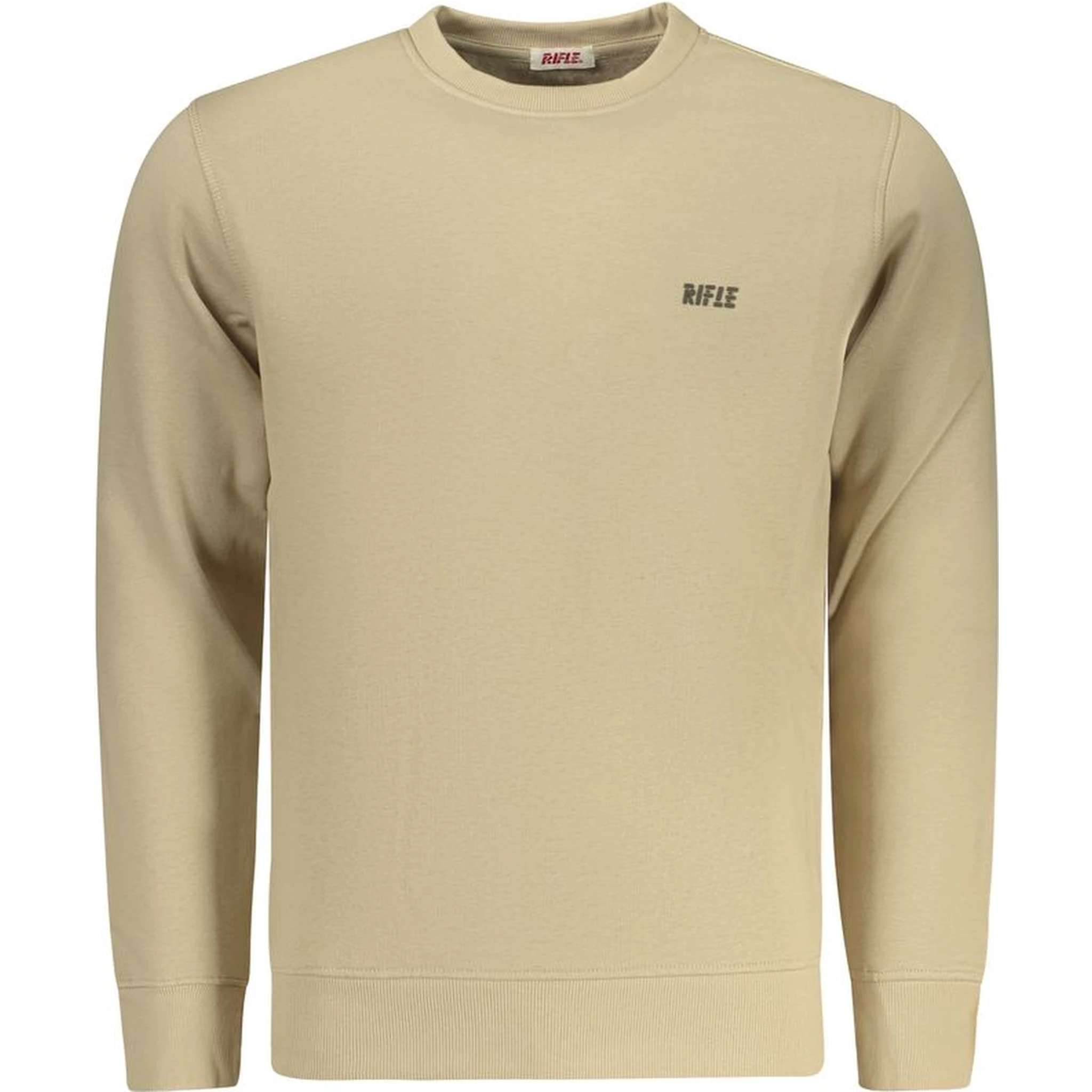 Beige Cotton Men Sweatshirt