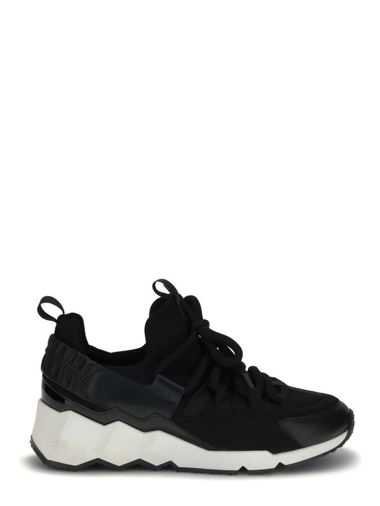 Black Neoprene Athletic Sneakers