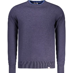 Blue Polyester Men's Sweater