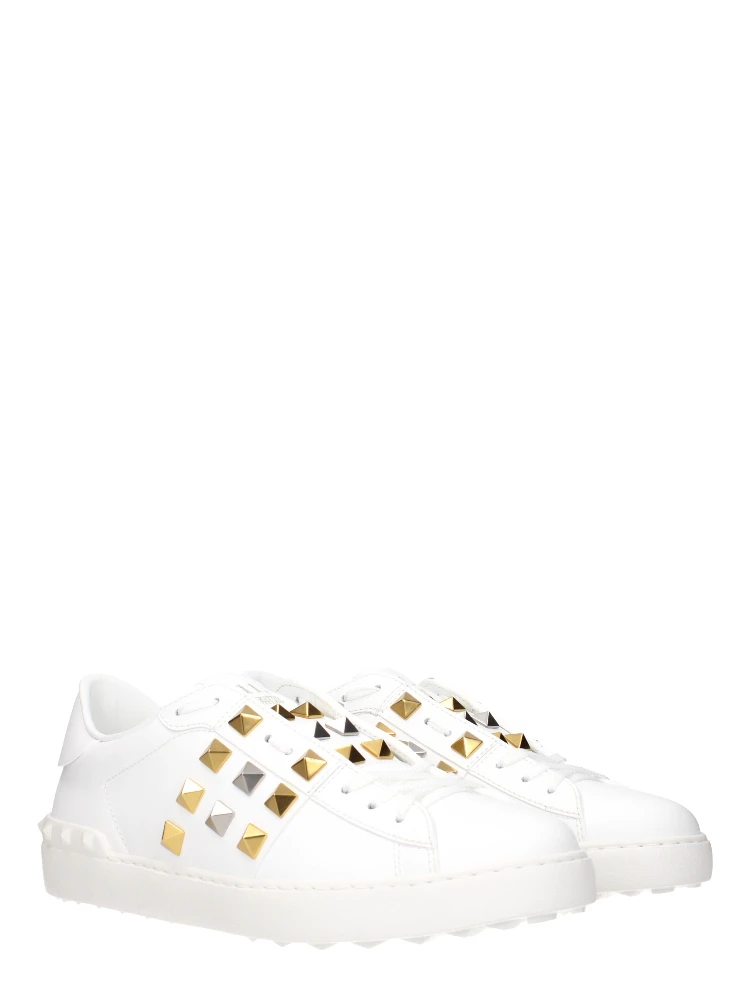 White Leather Low Top Sneakers alternative