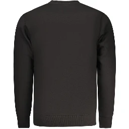 Black Cotton Men's Sweatshirt