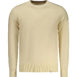 Beige Polyester Men's Sweater