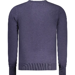 Blue Polyester Men's Sweater