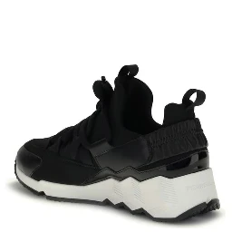 Black Neoprene Athletic Sneakers