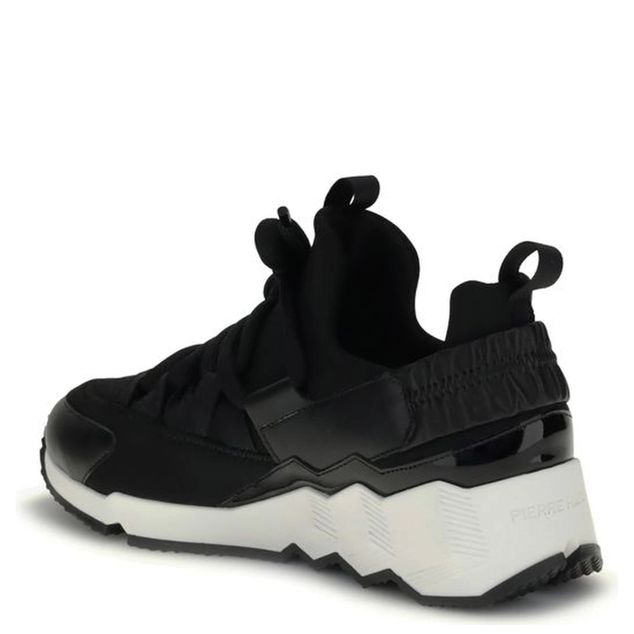 Black Neoprene Athletic Sneakers
