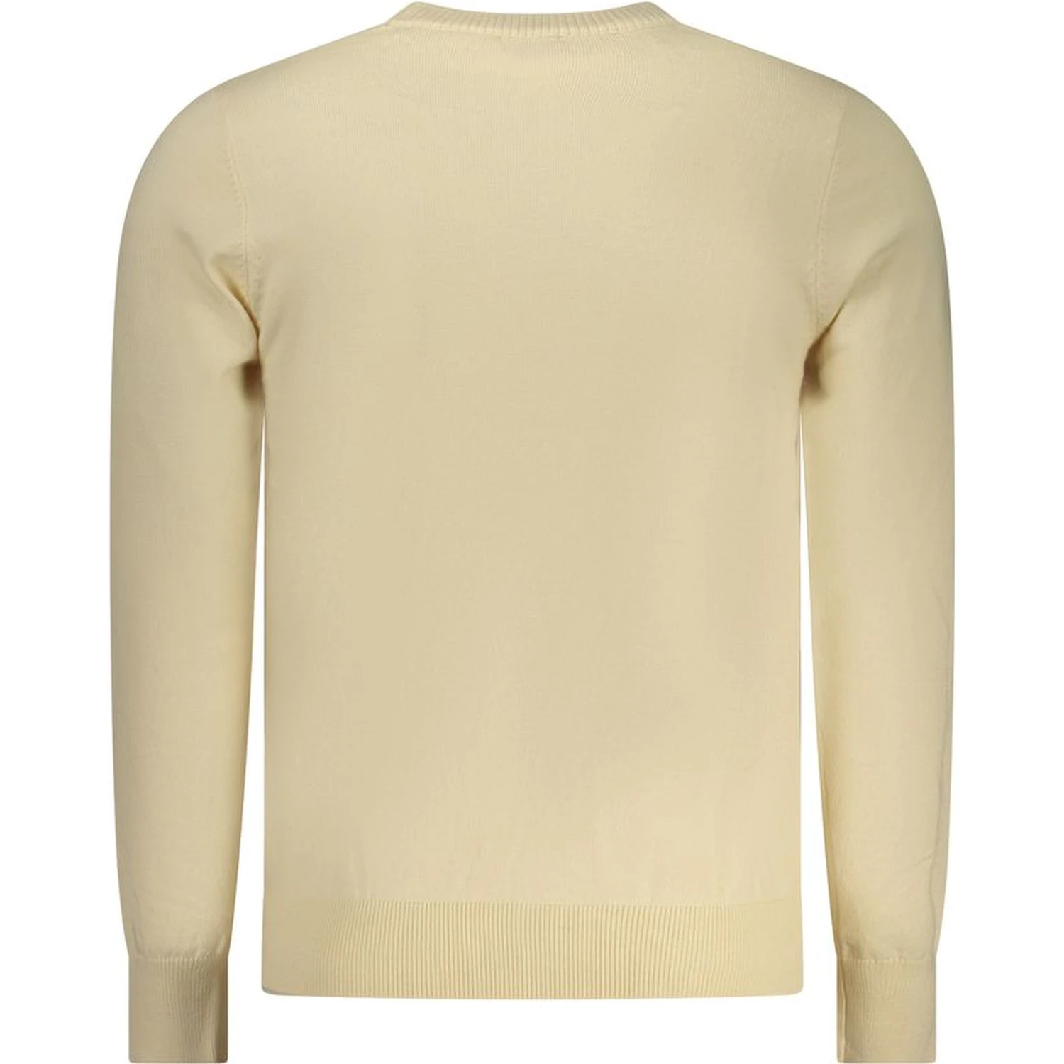 Beige Polyester Men's Sweater