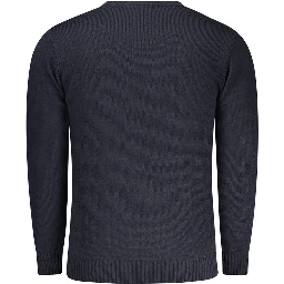 Blue Acrylic Men's Sweater