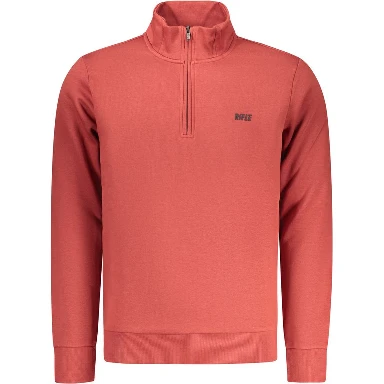 Red Cotton Men Sweatshirt