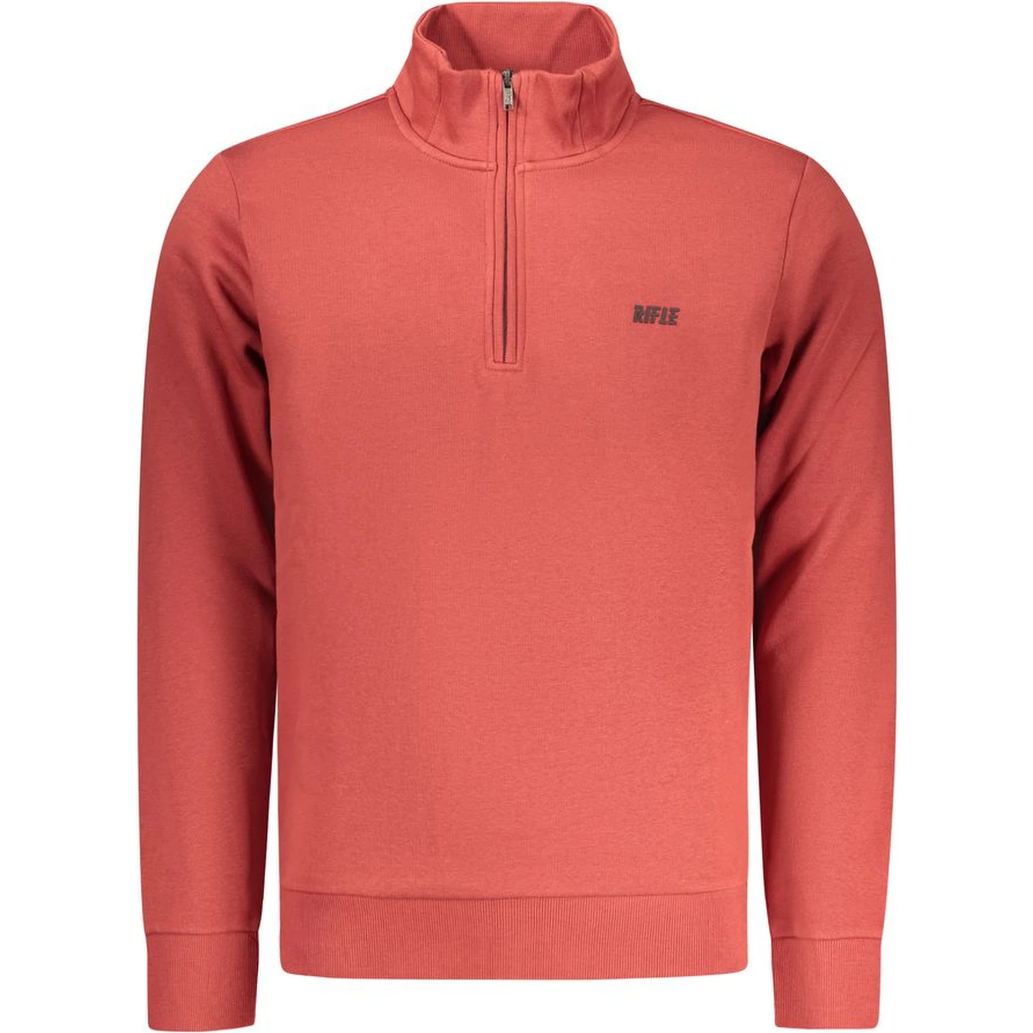Red Cotton Men Sweatshirt