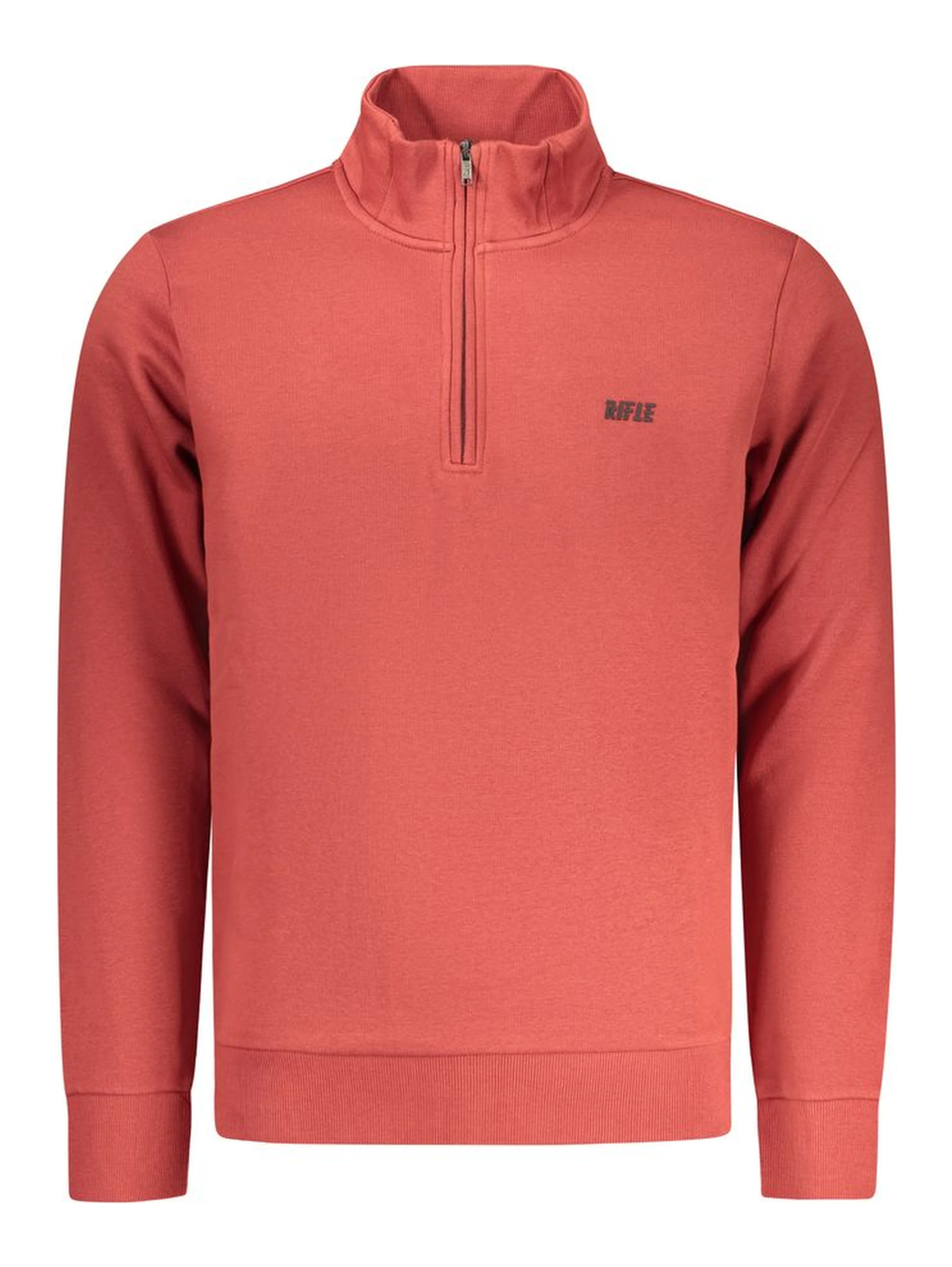 Red Cotton Men Sweatshirt