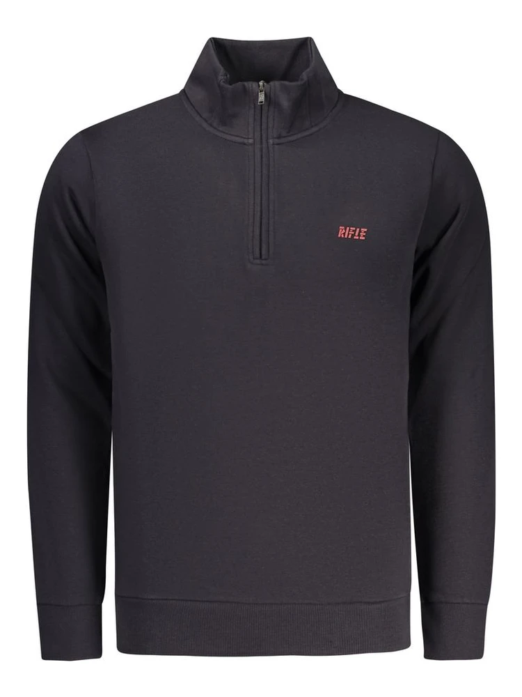 Blue Cotton Men Sweatshirt