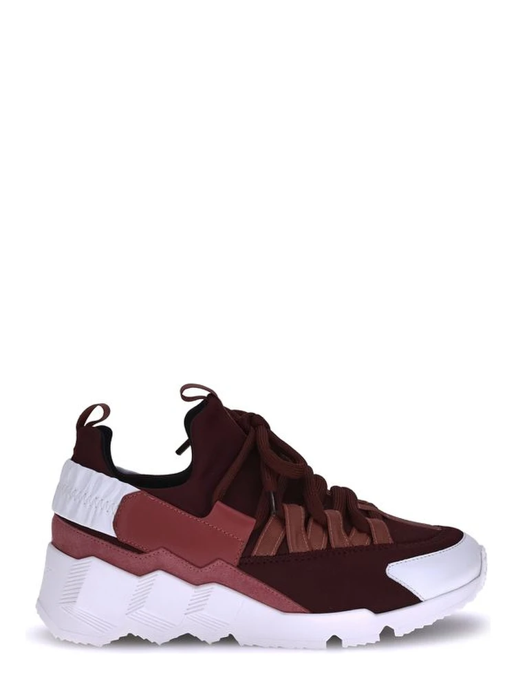 Bordeaux Neoprene Athletic Sneakers