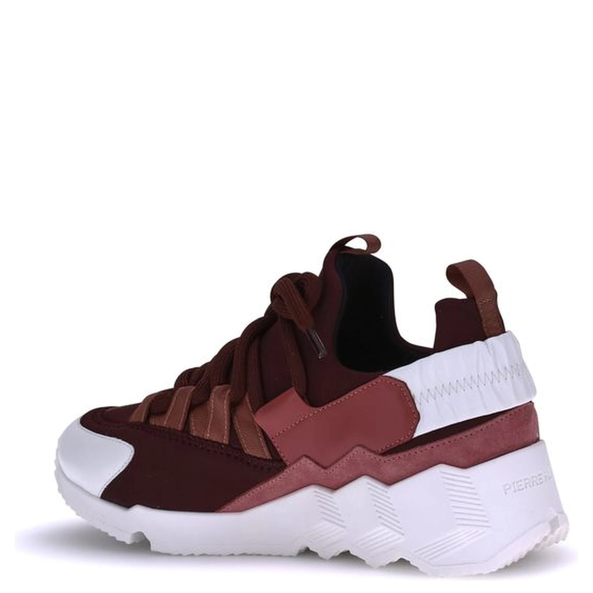 Bordeaux Neoprene Athletic Sneakers