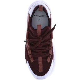 Bordeaux Neoprene Athletic Sneakers
