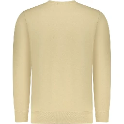 Beige Cotton Men's Sweatshirt