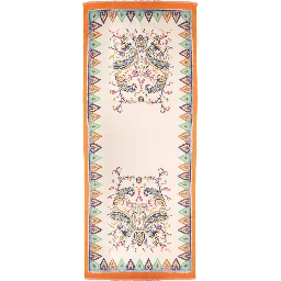 SCARF WITH FLORAL PAISLEY PATTERN