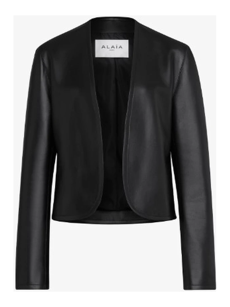 Leather blazer