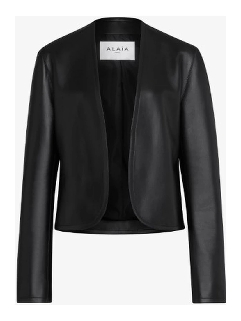 Leather blazer