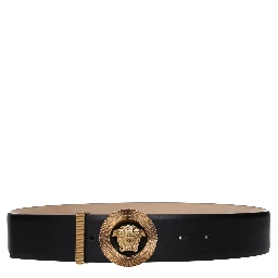 Black Leather Regular Belt