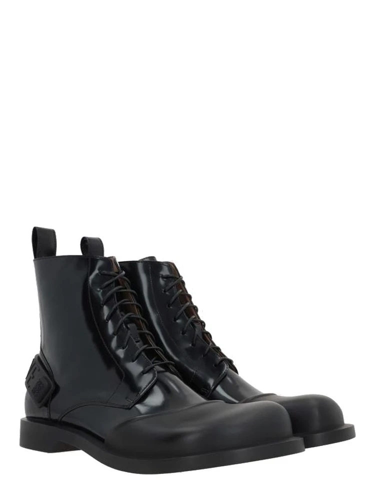 Black Calfskin Lace-Up Boots alternative