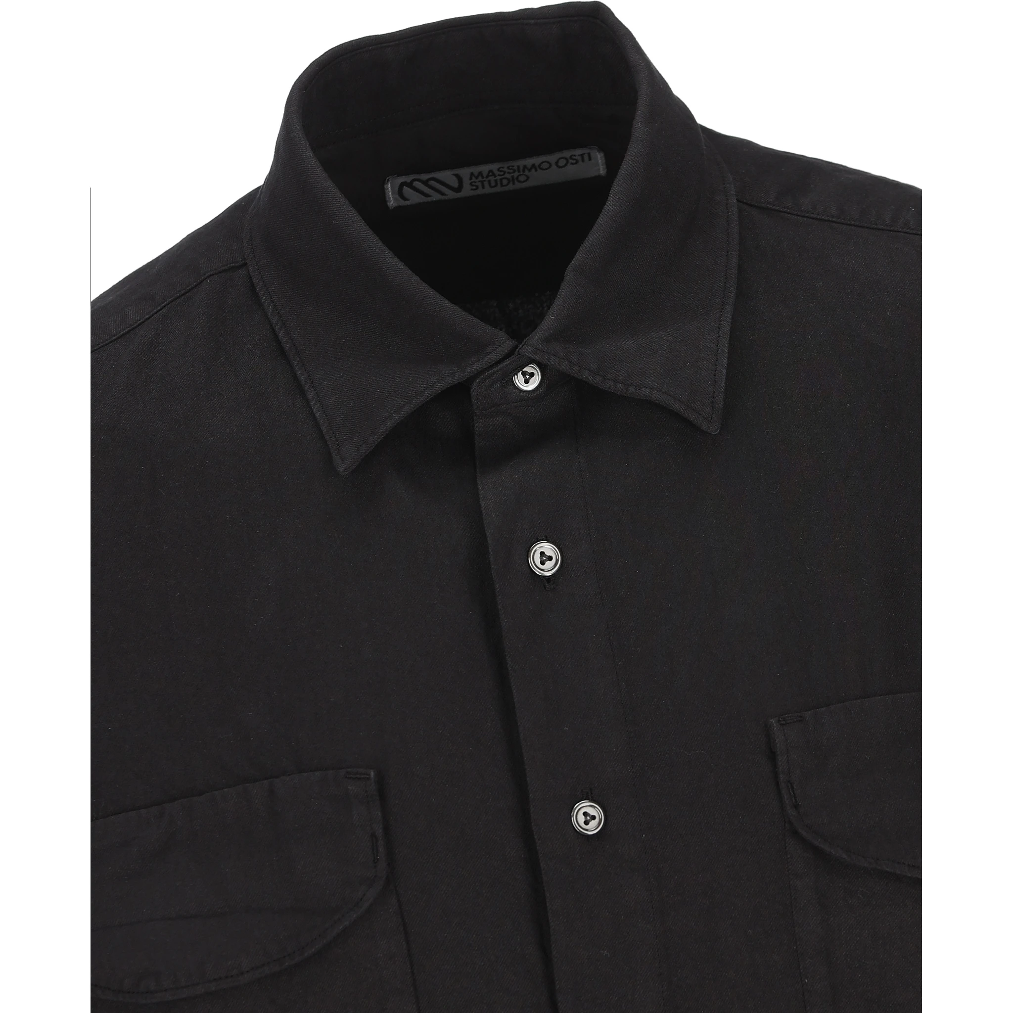 MASSIMO OSTI STUDIO Shirts Black