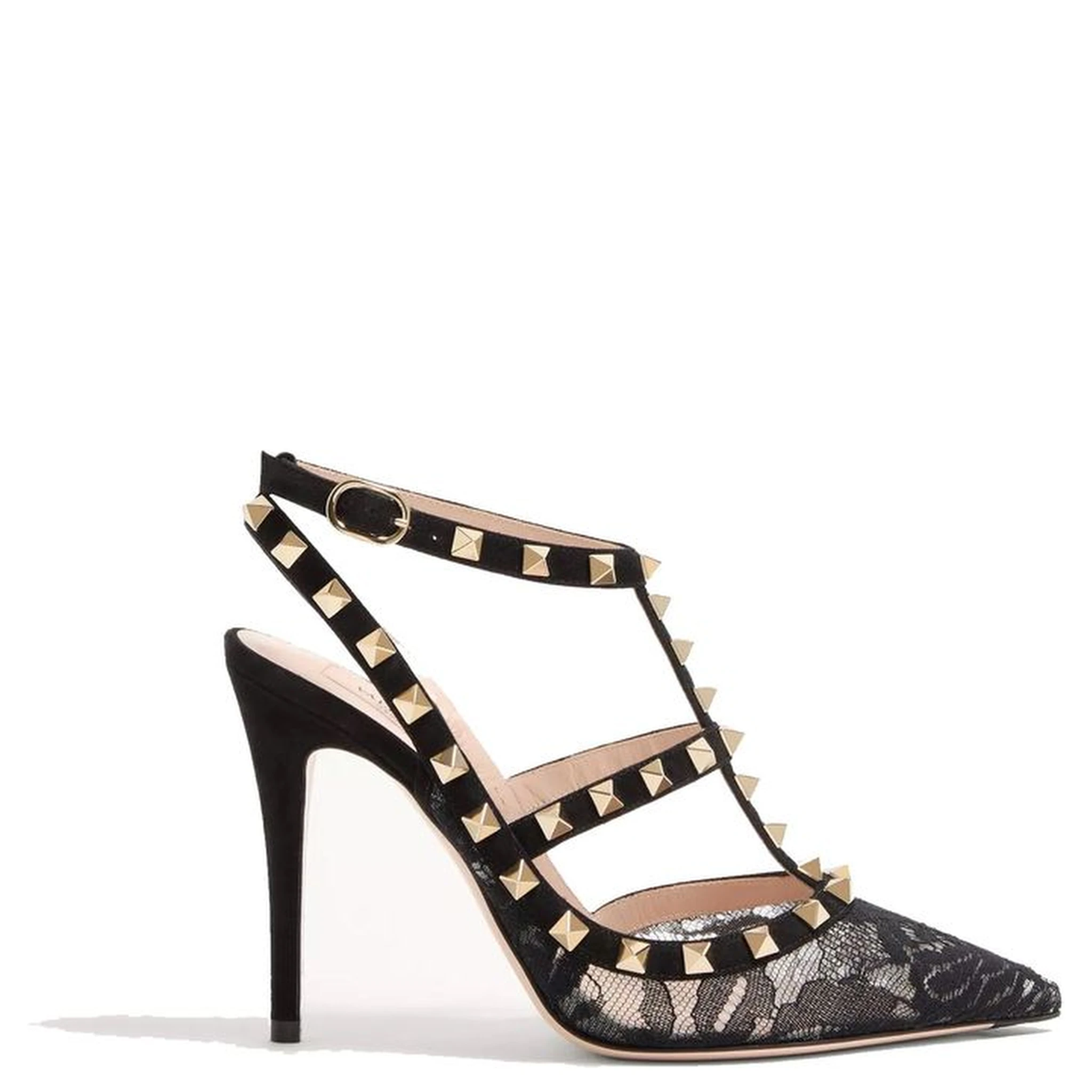 Black Calfskin High Heel Pumps