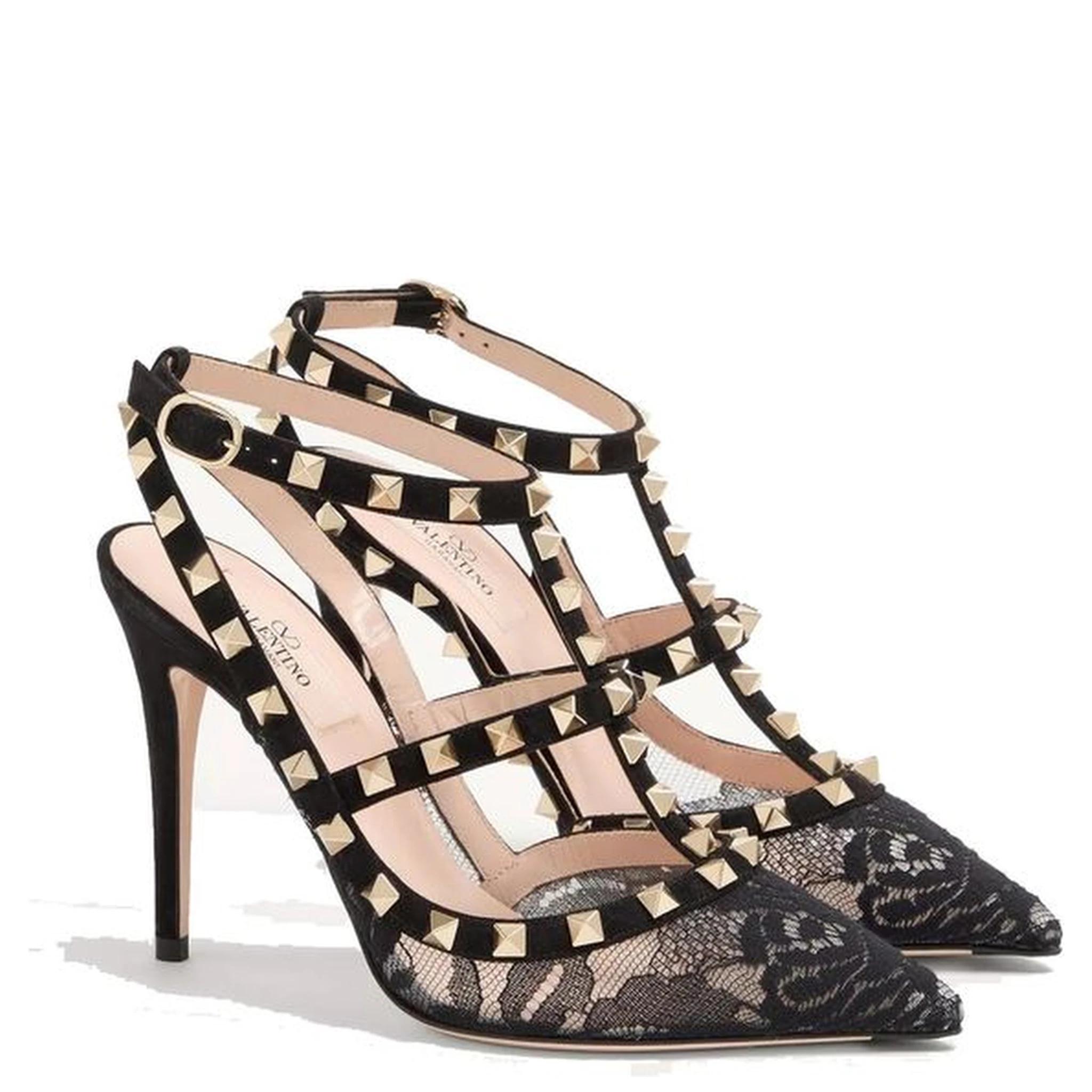 Black Calfskin High Heel Pumps