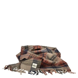 Marrone Polyester Men Scarf