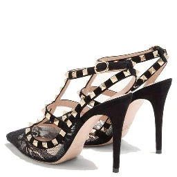 Black Calfskin High Heel Pumps