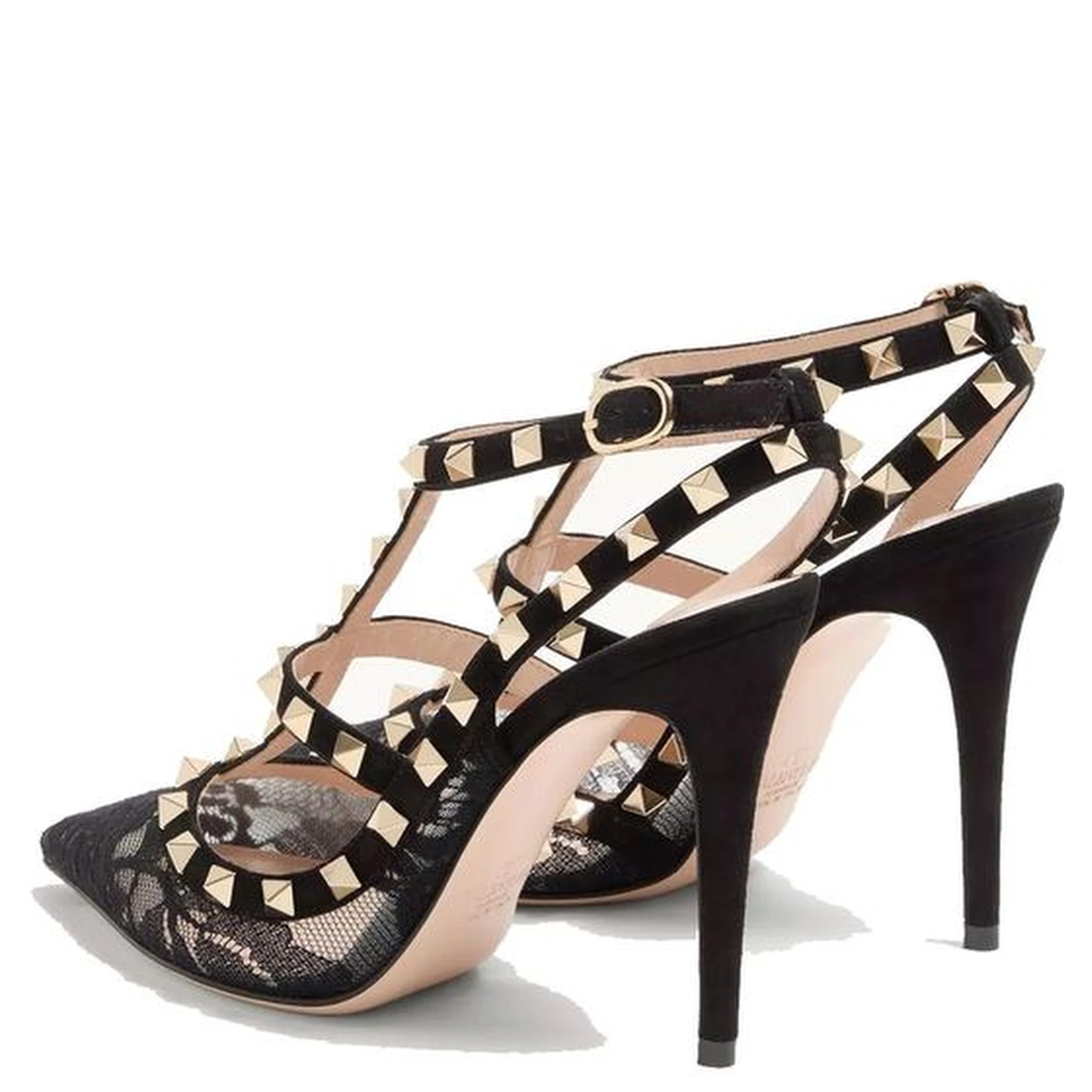 Black Calfskin High Heel Pumps