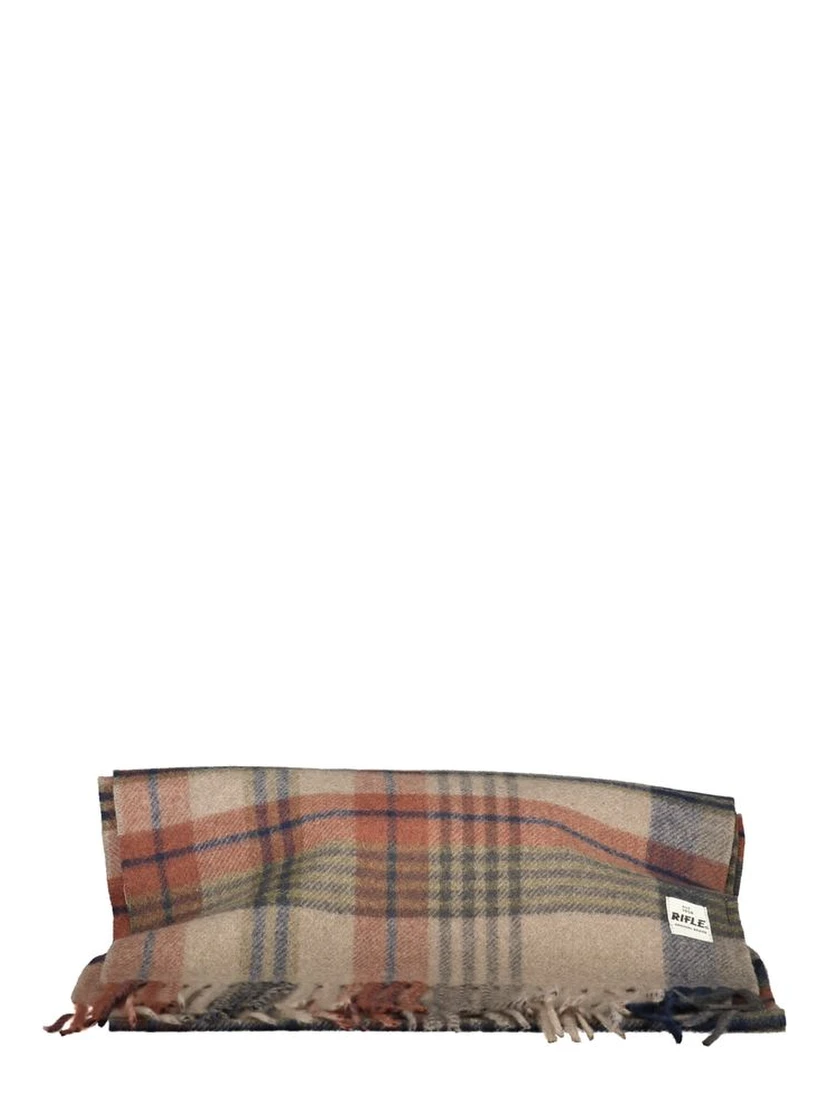 Marrone Polyester Men Scarf