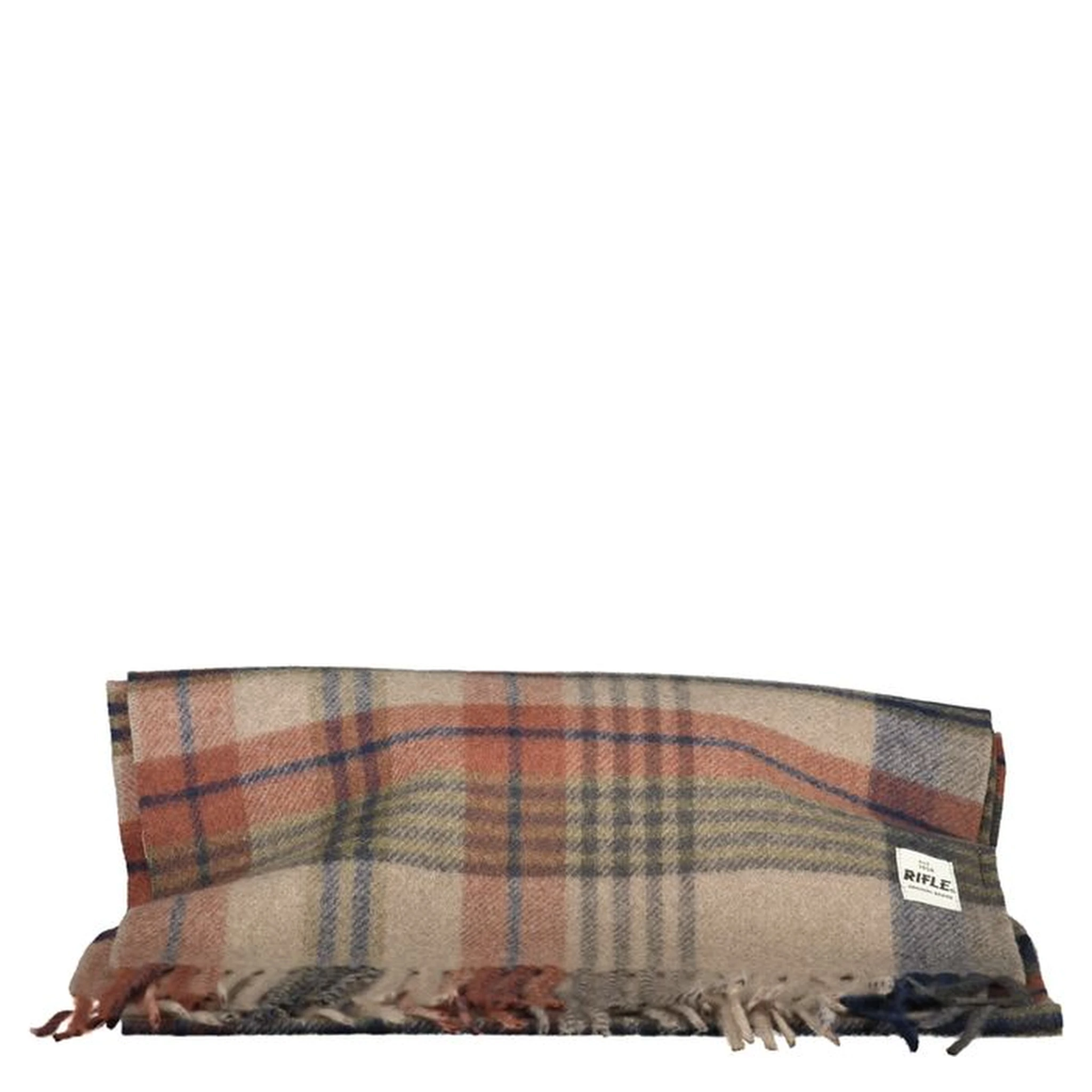 Marrone Polyester Men Scarf