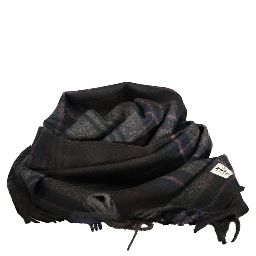 Black Polyester Mens Scarf
