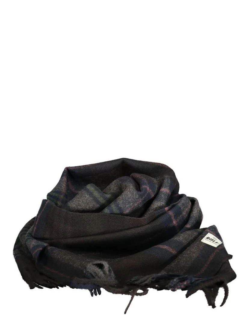 Black Polyester Mens Scarf