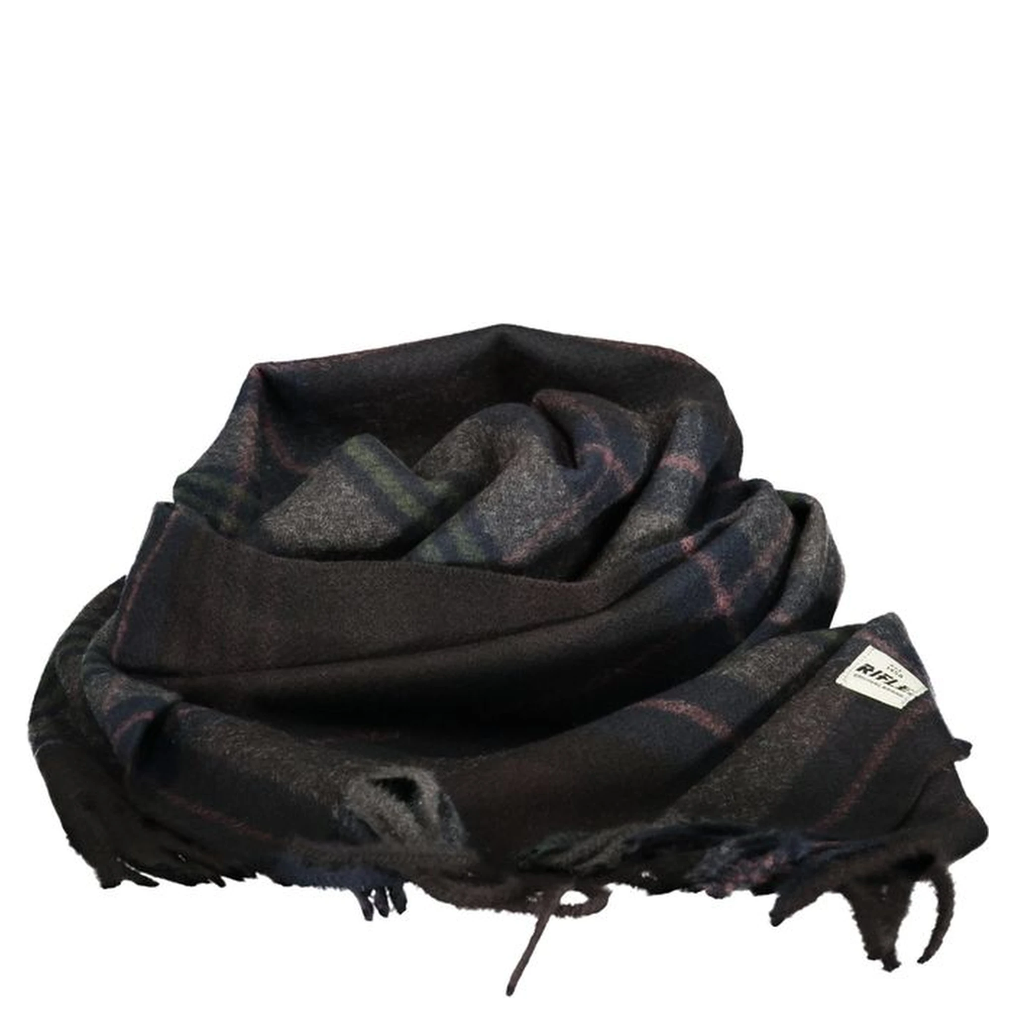 Black Polyester Mens Scarf