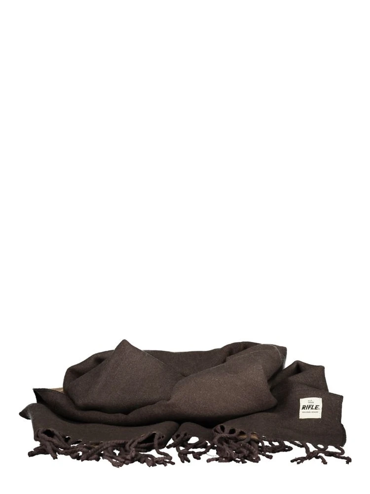 Marrone Poliestere Men Scarf