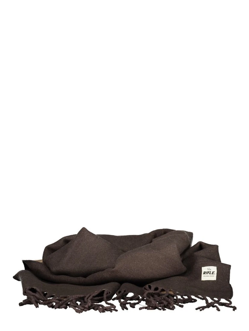 Marrone Poliestere Men Scarf